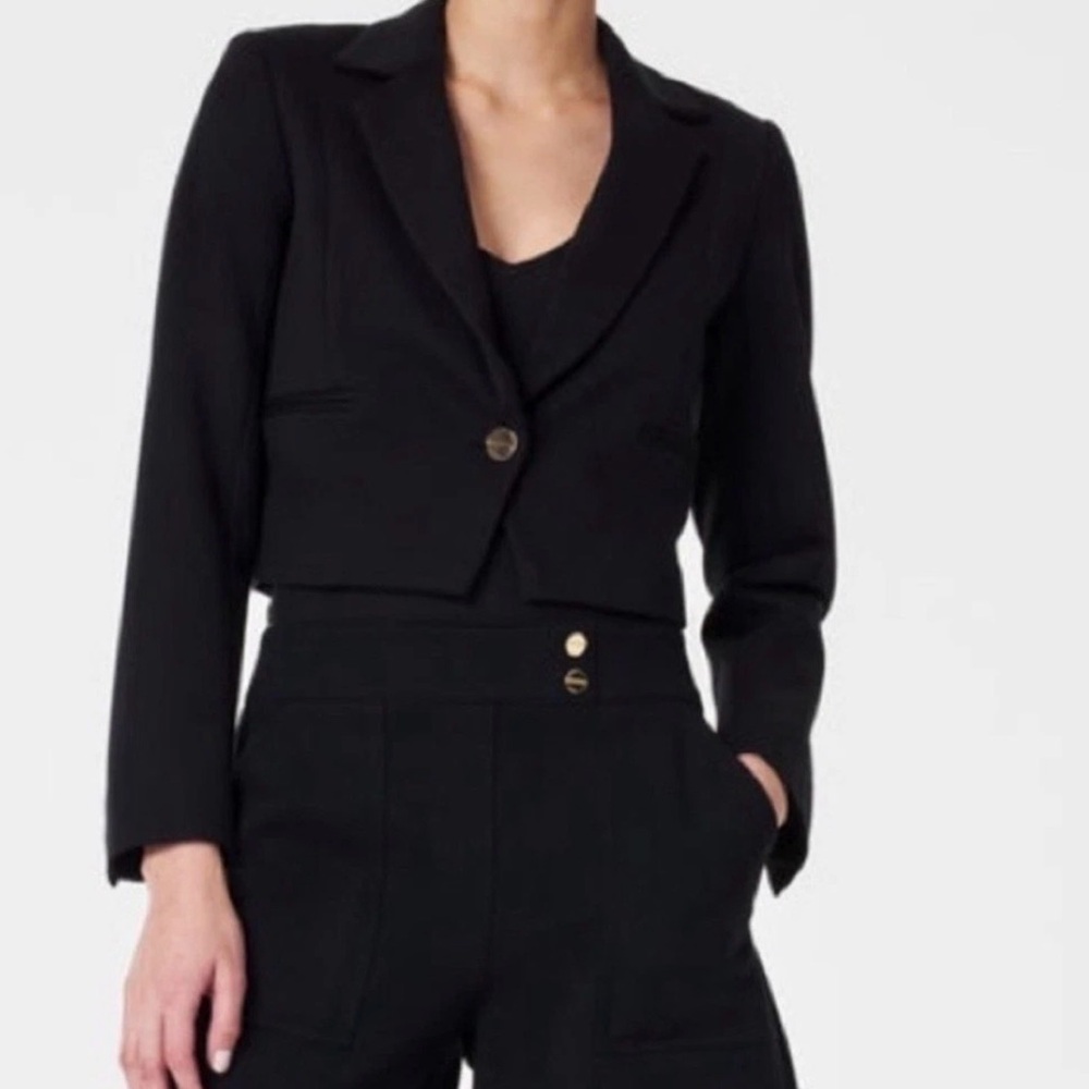 SPANX Black Cropped Blazer